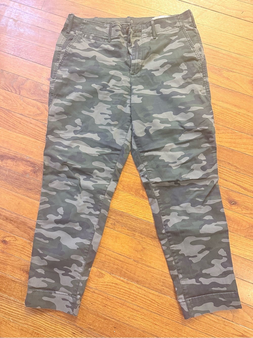 GAP Straight Camo Pants Women’s Size 6 Green Camouflage Khaki